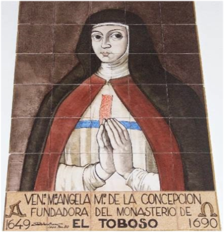 La Venerable Madre Sor Ángela María de la Concepción, reformadora de la orden de las trinitarias en El Toboso, «poseía un calco excepcional con Santa Teresa de Jesús»