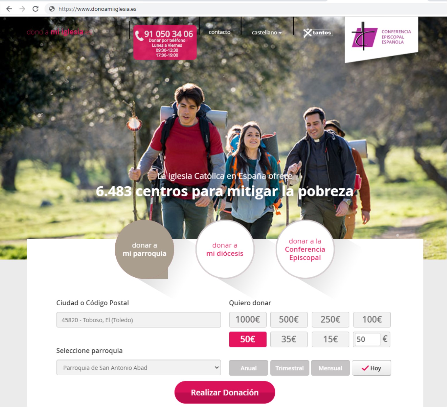 Campaña «Ayuda a tu Parroquia» en El Toboso